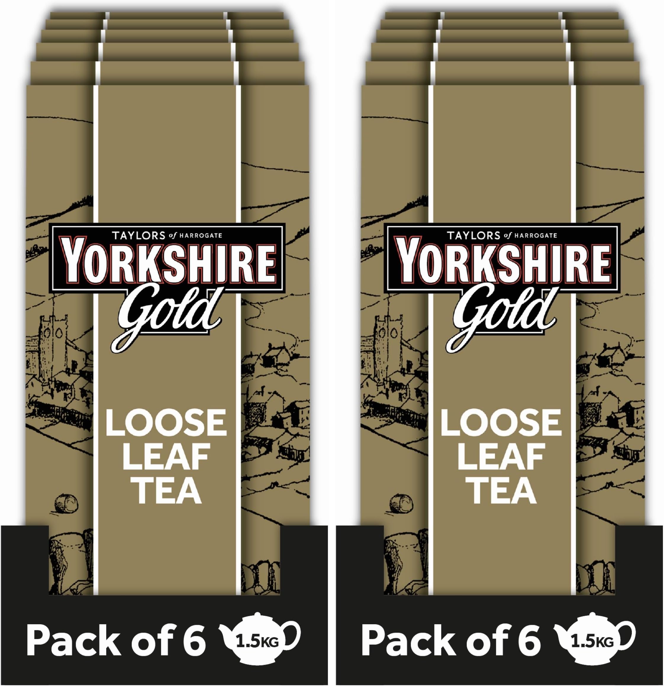 Amazon.com : Yorkshire Tea, Gold, Loose Leaf, Black Tea, 8.8 Ounce